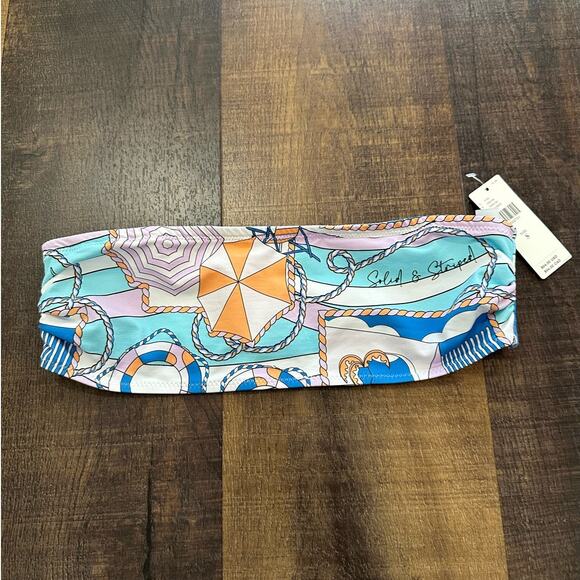 NWT Anthropologie Solid & Striped Arden Bandeau Bikini Top Size Small - Picture 5 of 9